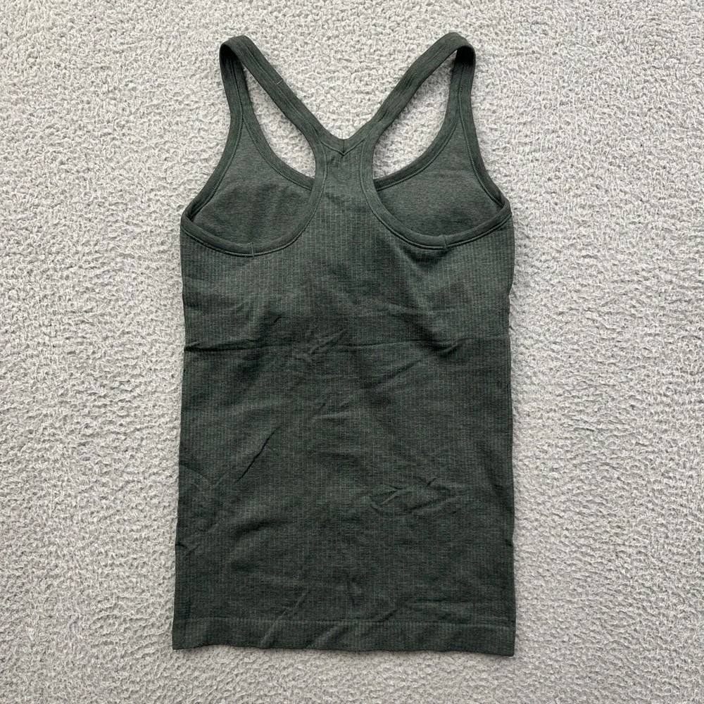 Lululemon Ebb To Street Tank Top Smoked Spruce Green Athletic Athleisure Women 6